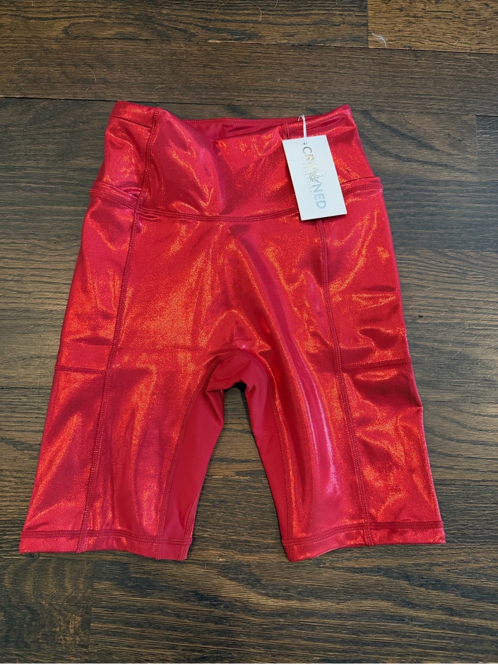 NWT Crowned Athletics RUBY JEWEL BIKER SHORTS - size small
